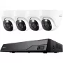 Reolink NVS8-12MD4 8 kanālu 12MP PoE NVR drošības kameru sistēma ar 4 kamerām