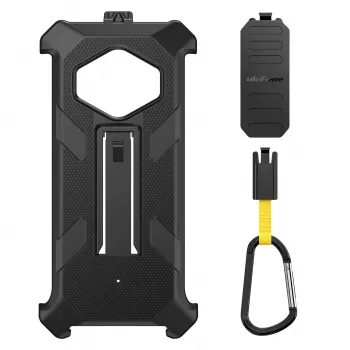 Ulefone RugKing 3 Pro izturīgs aizsargmaciņš ar holsteri - Melns