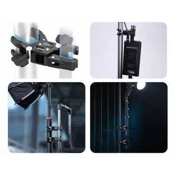 Ulanzi LC01 Double Ball Head Magic Arm Kit ar 2x Super Clamp