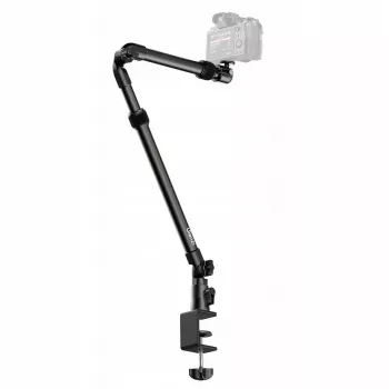 Ulanzi ZJ02 Super Clamp / Crab Clamp ar 1/4 inch un 3/8 inch vītnēm, alumīnija sakausējums, melns