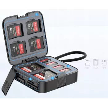 Ulanzi CRC10 Memory Card Case 13 Slots + 3-in-1 Card Reader 10 Gbps CFexpress Type A SD microSD