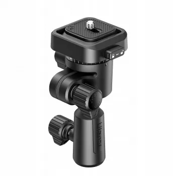 ULANZI F38 Quick Release Mount Adapter ar 16mm Spigotu un 12mm Pinas Uztvērēju, 1/4 inch-20 Skrūve, Melns