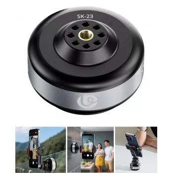 ULANZI SK-23 Elektriskais vakuuma piesūcekņa stiprinājums ar 1/4 collu skrūvi telefonam/kamerai