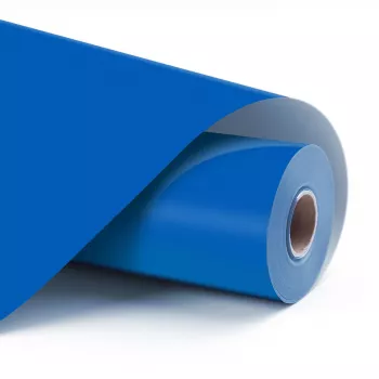 LOKLIK Pastāvīgas Adhēzijas Vinila Plēve - Zila - 30,5 x 180 cm (12 collas x 6 pēdas)