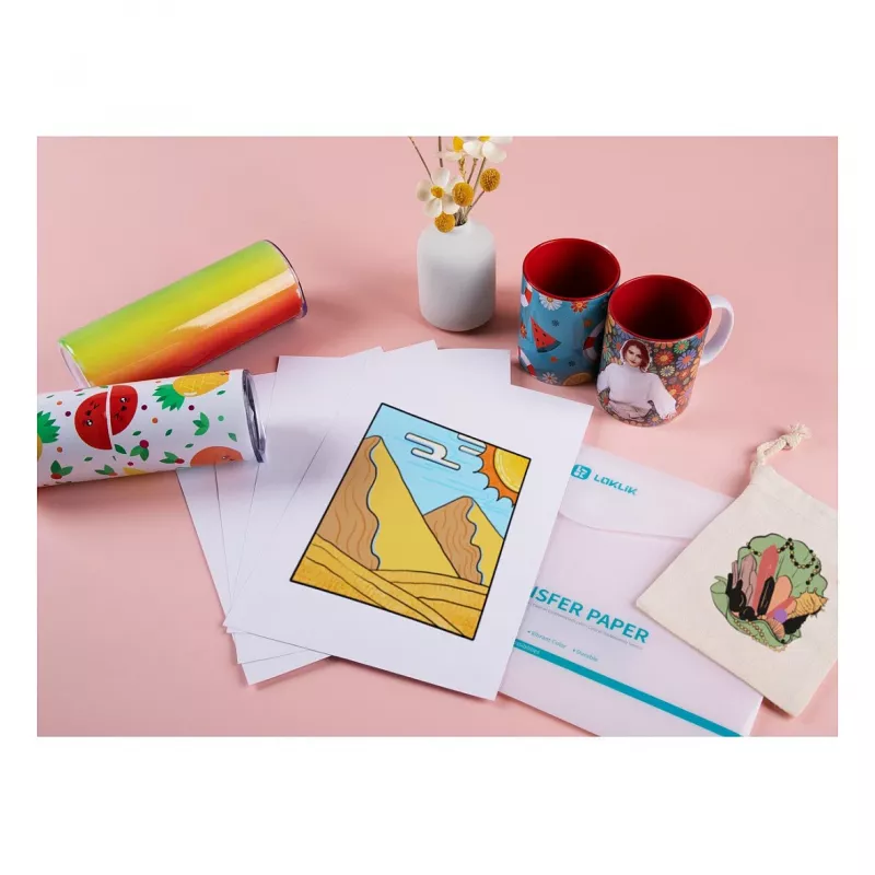 LOKLIK Europe Transfer Paper Sheets - Light - 8-Pack