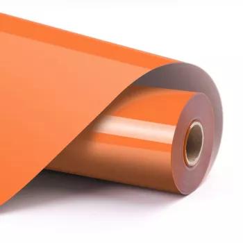 LOKLIK Basic Heat Transfer Vinyl - Orange - 30.5 x 180 cm (12 inch x 6 inch)