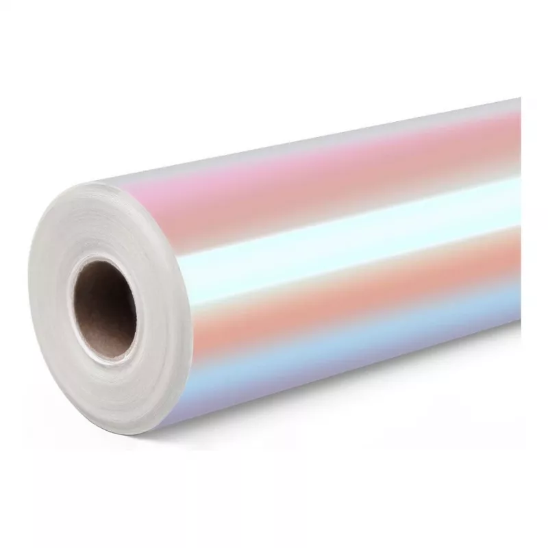 LOKLIK Pastāvīgi lipīga vinila plēve hologrāfiska - Rozā - 30,5 x 90 cm