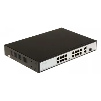 POE LANG TC-P3S019 16-Port PoE+ Gigabit Managed Switch ar 2 SFP augšupsaitēm, 250W, Rackmount
