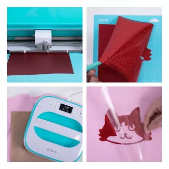 LOKLIK Plotter Foil Material Bundle (A4) - 10 Sheets Mixed Adhesive & Heat Transfer Vinyl