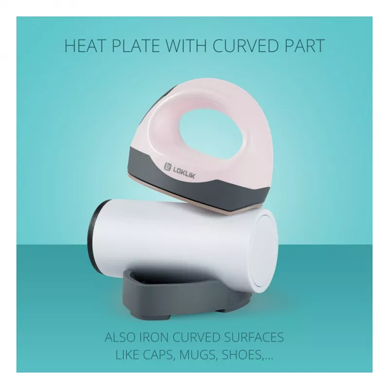 LOKLIK ImPress Mini 3 Heat Press - Pastel Pink