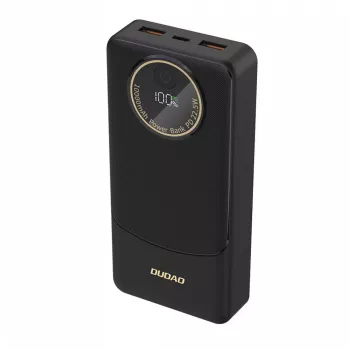 Dudao K12Pro 22.5W PD 20000mAh USB-A USB-C Power Bank Melns