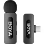 BOYA BY-V10 V2.0 bezvadu mikrofons 2.4GHz - Melns