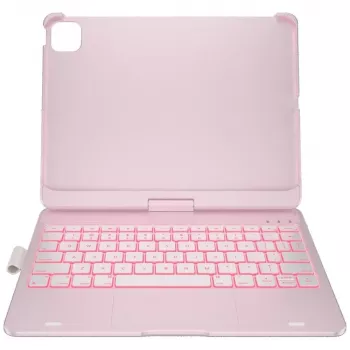 Typecase Flexbook Touch Atdalāms Tastatūras Vāciņš iPad Air 11 M2 2024 / M3 2025 / M4 2026, Gaiši Rozā