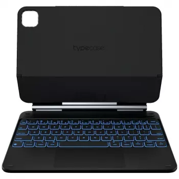 Typecase Edge Keyboard Case for iPad Air 11 M2 2024 / M3 2025 / M4 2026, Carbon Fiber, Black