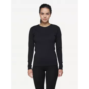 Devold Breeze Merino 150 Sieviešu pamatslāņa krekls - Melns, S izmērs