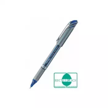 Pentel BL27 EnerGel Liquid Gel Pen - Silver - Blue - Metal - 0.7 mm - 0.35 mm
