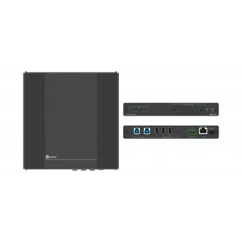 Kramer Electronics SWT3-41-U 4x1 USB 3.2 Host PoE-Acceptor Managed Switcher ar 4 ierīcēm - 10 Gbps - Power over Ethernet