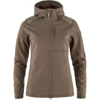 Fjallraven Keb Fleece Sieviešu rāvējslēdzēja kapuce tumši zilā krāsā