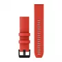 Garmin QuickFit 22mm Silikona Pulksteņa Siksniņa Lāzera Sarkanā ar Melnu Nerūsējošā Tērauda Sprādzi 010-12901-02