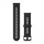 Garmin Silikona pulksteņa siksniņa Forerunner 745 - Melna (20 mm, Quick Release) 010-11251-9B