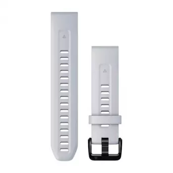 HAMA Garmin Silikona pulksteņa siksniņa 20mm Whitestone (Melna sprādze) 010-13102-03