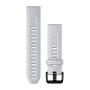 HAMA Garmin Silikona pulksteņa siksniņa 20mm Whitestone (Melna sprādze) 010-13102-03