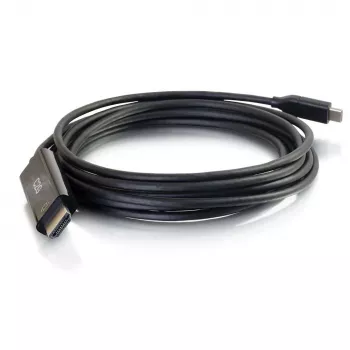 C2G USB-C uz HDMI adaptera kabelis - 1,83 m - Melns - 4K@60Hz - Reversīvs USB-C savienotājs