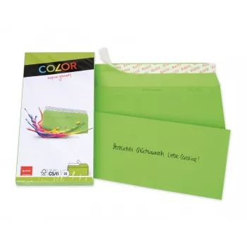Elco 74617.62 C6/C5 Pasta aploksne (114 x 229 mm) - Zaļa - FSC sertificēta