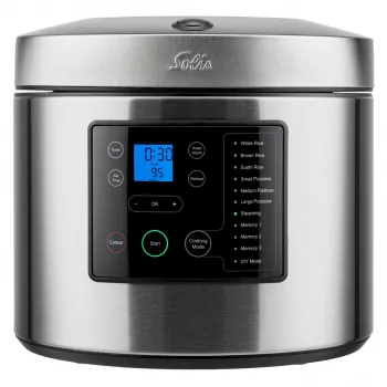 Solis Rice & Potato Cooker 8161, 1.8L, 700W, Silver/Black