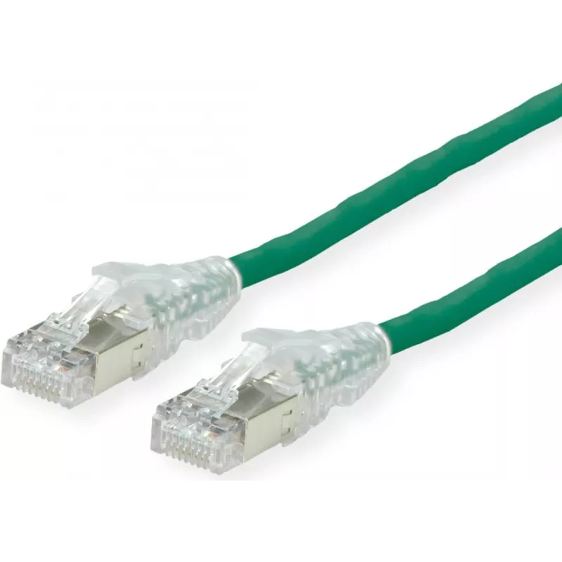 Dätwyler Cat.6 Patch Cable, AMP v2, Green, 10m, CU 7702 flex LS0H, U/UTP