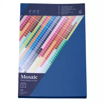 Artoz Papier Mosaic aploksnes DIN C5 bez loga, jūras zilā krāsā, slapjā aizzīmogošana, 20 gab.