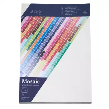 Artoz Papier Mosaic Aploksnes DIN C5 Bez Loga Baltas Slapjā Līme 20 gab (9439420-211)