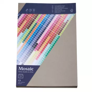 Artoz Papier Mosaic aploksnes DIN C5 bez loga, cementa krāsas, mitrā līme, 20 gab. (9439420-217)