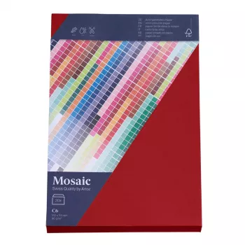 Artoz Papier Mosaic aploksnes DIN C6 bez loga ugunsarkans slapjā līme 20 gab.