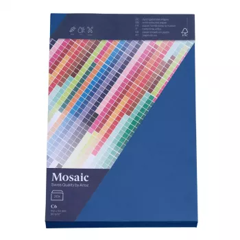 Artoz Papier Mosaic aploksnes DIN C6 bez loga, jūras zila, lipīga, 20 gab.