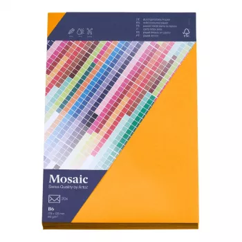 Artoz Papier Mosaic aploksnes DIN B6 bez loga, papaja krāsa, mitrā līme, 20 gab.