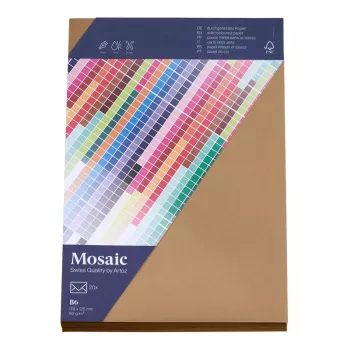 Artoz Papier Mosaic aploksnes DIN B6 bez loga dabīgā krāsā slapjā līmējuma 20 gab.