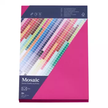 Artoz Papier Mosaic aploksnes DIN B6 bezloga fuksija slapjā līme 20 gab.