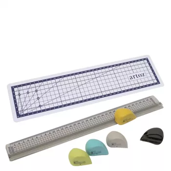 Artoz Papier Griešanas lineālu komplekts 7 gab. 32,0 cm Caurspīdīgs
