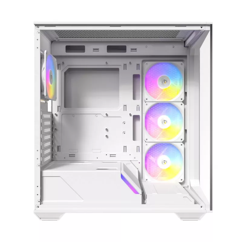 Antec Constellation Series C3 ARGB Mid Tower ATX Case with Tempered Glass Side Panel, White