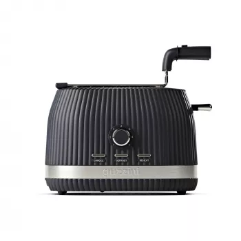 Guzzini Sous Chef Toaster ar salokāmām knaiblēm Pelēks 2 šķēles Maizīšu sildītājs Atkausēšana