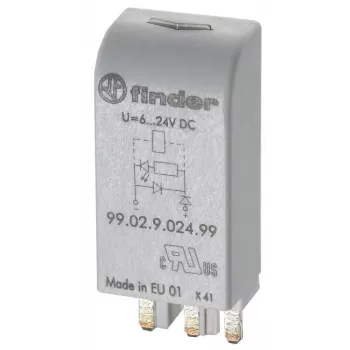 Finder LED zaļais indikatora modulis ar diodi 6-24 VDC 95. sērijas releju ligzdām 99.02.9.024.99