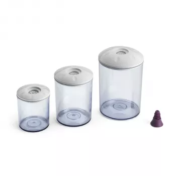 MagicVac Set FAMILY ar pudeles vāciņiem - pārtikas vakuuma iepakošanas sistēma, 110W, -0,8 bar