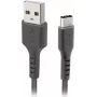 SBS USB 2.0 kabelis USB-A uz USB-C 2 m Melns