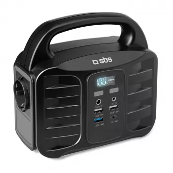 SBS Portable Power Station 150W Fast Charge Black (TEPOWST150W)