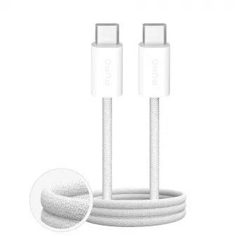 Puro Fabrik USB-C to USB-C kabelis 1m 100W Melns
