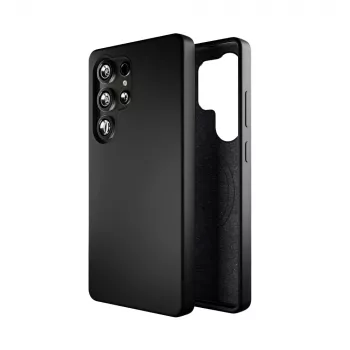 Puro Icon Mag aizmugurējais vāciņš Samsung Galaxy S25 Ultra, melns, TPU/silikons, saderīgs ar MagSafe