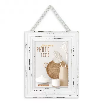 ZEP Orly White 20x30 Wood Portrait Photo Frame TW423