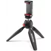 Manfrotto PIXI Smart Mini Tripod ar telefona stiprinājumu - Melns