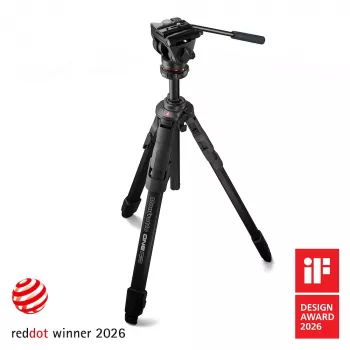 Manfrotto ONE Alumīnija statīvs ar 500X šķidruma galvu
